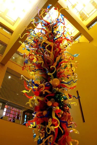 San Antonio Central Library: Fiesta Tower by Dale Chihuly
